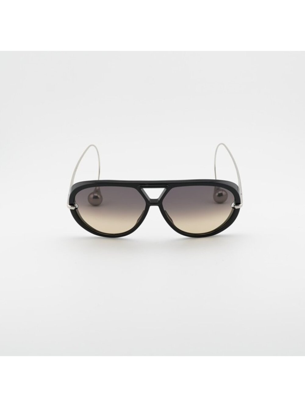 Bottega Veneta BV1273S 010 Sunglasses Black/Silver Geometric Frame, Brown - Picture 3 of 11
